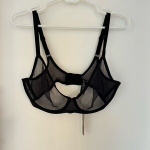 SKIMS Black Sheer Bra